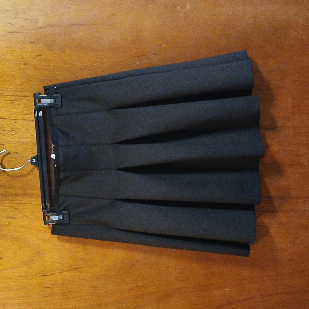 Classic Black Pleated Skirt